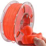 PRILINE TPU Filament,PRILINE High Flow/High Speed Printing 95A TPU Flexible Soft 3D Printer Filament 1KG 1.75mm Spool,Support Fast Printing,Orange PRILINE
