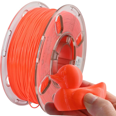 PRILINE TPU Filament,PRILINE High Flow/High Speed Printing 95A TPU Flexible Soft 3D Printer Filament 1KG 1.75mm Spool,Support Fast Printing,Orange