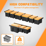 Ultrawall Overhead Garage Storage Rack, Heavy Duty Ceiling Storage Rack, 26 Inch Adjustable Ceiling Bin Storage System, 7 Sets for 6 Bins Ultrawall