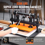 Leather Cutting Machine, 14.2 x 10.2 in Embossing Plate Manual Die Cutter, 0.47 in Pressure Stroke Leather Embossing Machine, Dual Guide Shafts Die Cut Machine for Various of Materials VEVOR