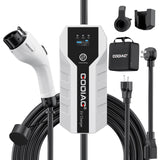 GODIAG Level 1+2 EV Charger - ETL Certified (Adjust 16A,110V-240V) with 20ft Cable, Portable EV Charger with NEMA 6-20 & NEMA 5-15 Plug for J1772 EVs and PHEVs GODIAG