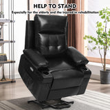 Polar Aurora Power Lift Chair for Elderly,Electric Recliner Chair with Vibrating Massage & Heating,Living Room Chair with Thickened armrest,USB Ports,2 Cup Holders Polar Aurora