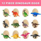 Dino Eggs Dig Kit, 12 Pack Dinosaur Eggs Excavation Science Experiments Kits for Kids 4-12, Easter Basket/Stocking Stuffers, Toys for 3+ 4 5 6 7 8 9 10 Year Old Boys Girl DIDUBUY