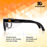 KLEENGUARD™ V30 Maverick™ Safety Glasses (56567), Clear Lenses with KleenVision™ Anti-Fog coating, Black Frame, Carrying Case, Eyewear for Men and Women KLEENGUARD