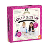 MindWare Science Academy Lava Lip Gloss Lab - 33 Piece Lip Gloss Making Kit - Make 3 DIY Lip Glosses MindWare