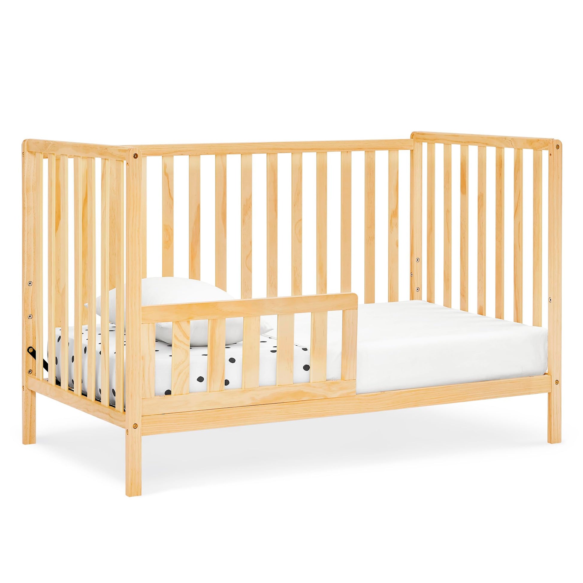 Delta Children Heartland 4-in-1 Convertible Crib, Natural - WoodArtSupply