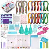 MDLUU Beginner's Paper Quilling Kit with 1860 Strips, Electric Quilling Slotted Tools with Storage Box, Instructions, Paper Quilling Art Craft Kit for Kids and Adults MDLUU