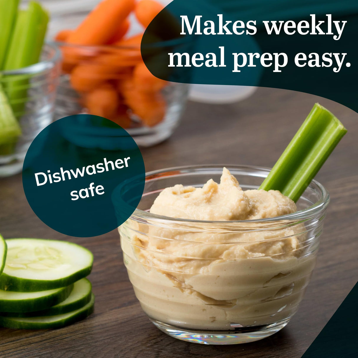 Libbey Small Glass Prep Bowl 8 Count (Pack of 1), Glass Containers with Lids Keep Leftovers Fresh, Durable Dishwasher Safe Glass Meal Prep Bowls, Glass Bowls Set for Meal Prepping, Snacks Libbey