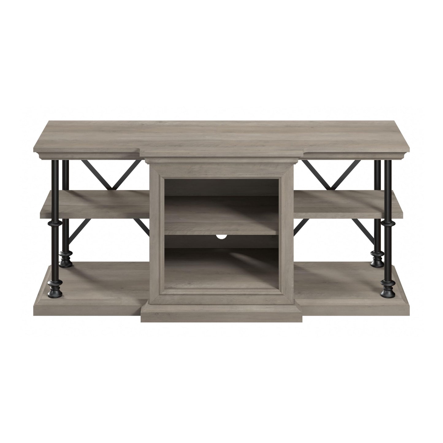 Bush Furniture Coliseum Stand for 70 Inch TV, Home Entertainment Center, 60W, Driftwood Gray