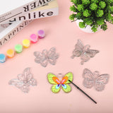 Nlicrst 32 Sets Butterfly DIY Sun Catcher Crafts Decorations, Sun Catcher Kits for Adults Window Art, Suncatcher Paint DIY Craft Kits for Kids Classroom Decorations Nlicrst