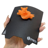 FYSETC 3D Printer Platform 120mm Flex Plate - Removable Print Bed Surface - Magnnetic Spare HotBed Cover: 2 in 1 Printing Build Surface for PLA PLA+ Only Compatible with VoronV0 V0.2 Accessories 4.7in FYSETC