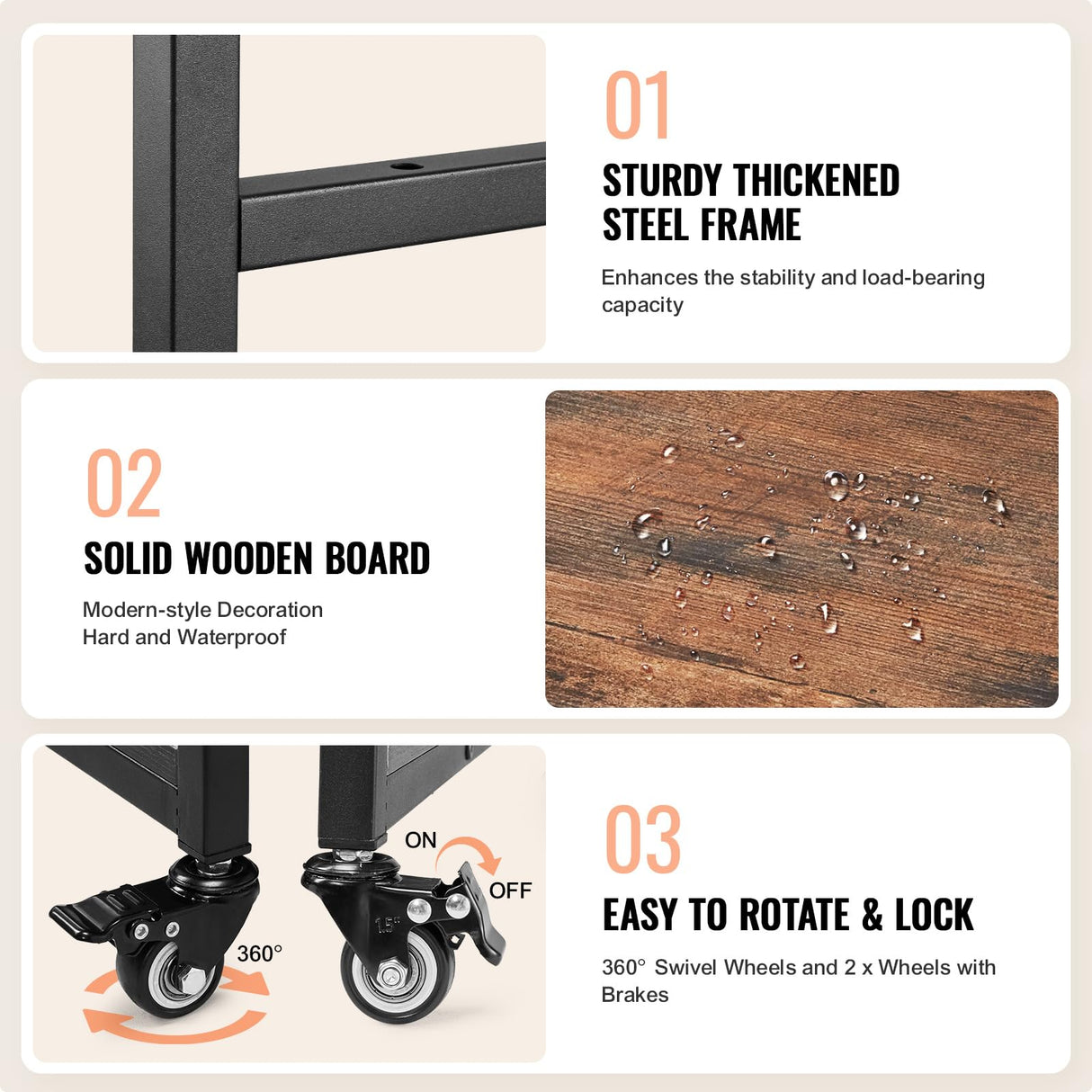 VEVOR 3 Tier Movable Heat Press Table with Charging Station, Foldable Heat Press Stand with Vinyl Roll Holder, Heavy Duty Rolling Metal Workbench for DIY Sublimation Transfer Machine and Printer VEVOR