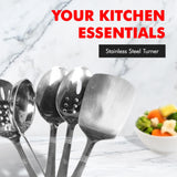 Chef Craft Select Turner/Spatula, 12.5 inch, Stainless Steel Chef Craft