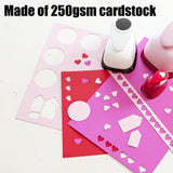 BigOtters 30 Sheets Colored Cardstock, 15 Colors Construction Paper Bulk for Scrapbook DIY Craft, 250GSM BigOtters