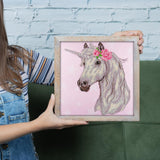 DIAMOND ART BY LEISURE ARTS Unicorn, 12"X12", Intermediate Diamond Painting Kits for Adults, Art for Adults, Kit, Painting DIAMOND ART BY LEISURE ARTS