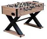 Hathaway Excalibur 54-in Competition Foosball Table, Arcade Table Soccer, Perfect for Family Game or Recreation Rooms, includes (2) 36-mm ABS Foosballs and Built in Ball Returns Hathaway
