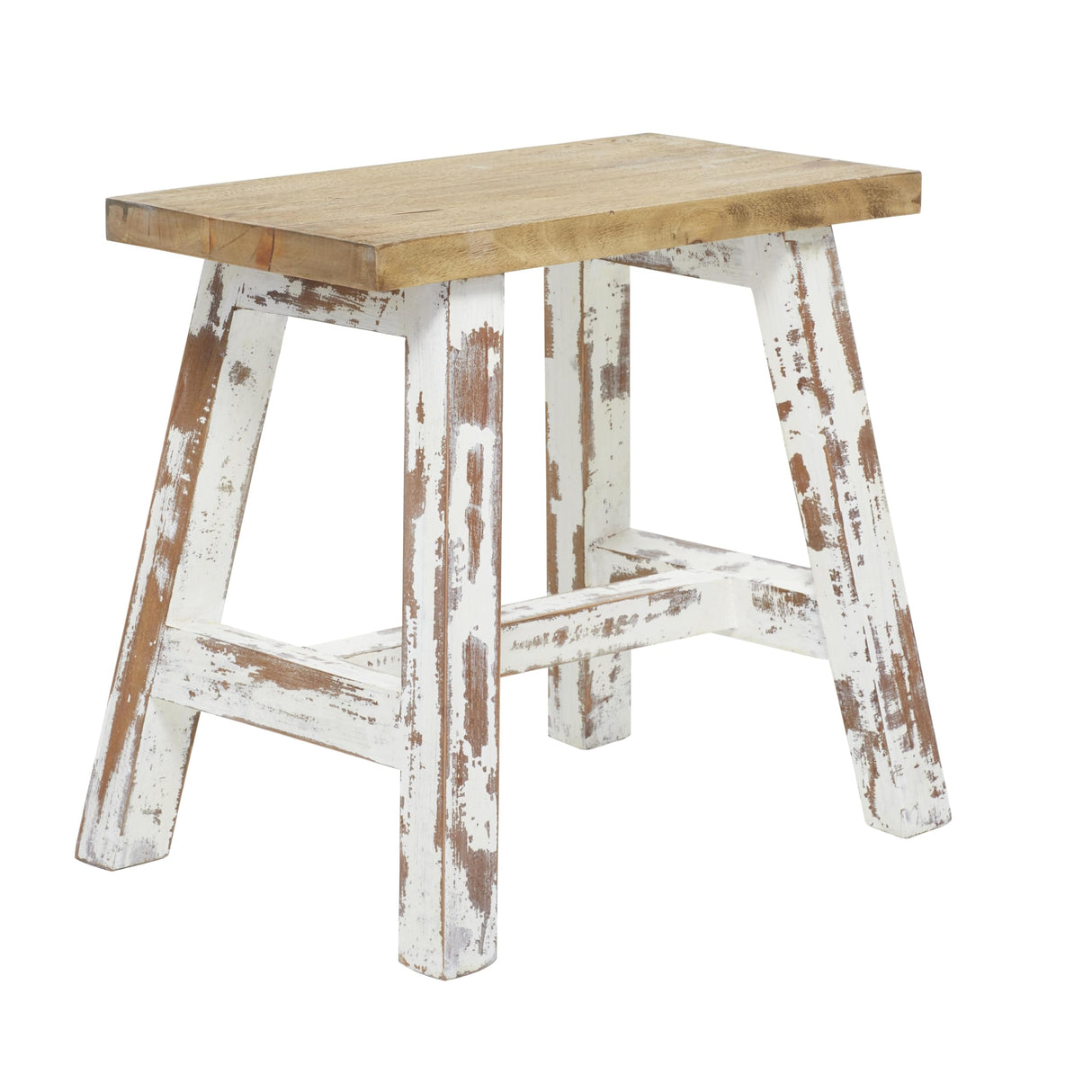 Deco 79 Wood Home Bench Entryway Bench with Brown Wood Top, Bedroom Bench 20" x 13" x 18", Brown Deco 79