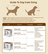 Zakkart White Dog Crate Furniture for Large Dogs Up to 60 lbs. - Decorative Puppy Kennel w/Wide Farmhouse Table Top & Steel Bars - 37'' Wide - Modern Dog Crate Table, End Table, Nightstand Zakkart