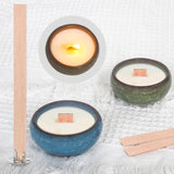 BENIMUS 150 Pcs Wood Candle Wicks Set, 5.1 X 0.5 X 0.06 Inch Naturally Smokeless Wood Wicks for Candle Making, Wooden Wicks with Glue Dot and Colored Crystal for Candle Making BENIMUS