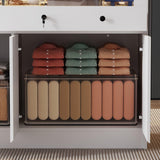 TAMUNE Armoire Bedroom Island Wardrobe Closet Island with Glass Drawer & 3 Doors, Island Glass Dresser Closet Island for Bedroom Cloakroom Store White (39.3”W x 19.6”W x 39.3”H) TAMUNE