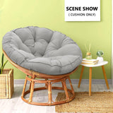 Bextile Papasan Chair Cushion, Papasan Cushion Only, 52 inch Papasan Cushion, Thickened Overstuffed Round Cushion (Gray, 52in) Bextile