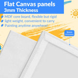 Canvases for Painting 48 Pack, 8x10 inch Blank Canvas Boards, Primed Acid-Free 100% Cotton Canvas Panels for Acrylic Oil Tempera Watercolor Paints, Art Supplies YOURSORTER