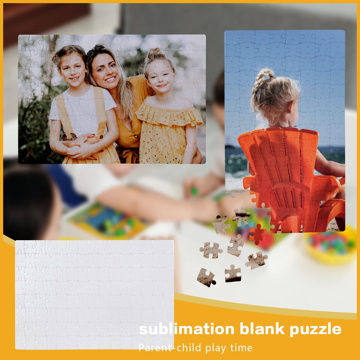 MAIKESUB Sublimation Puzzle Blanks 10 Sets Jigsaw Puzzles 120Pieces MAIKESUB
