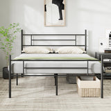 Novilla Metal King Size Bed Frame with Headboard and Footboard, 14 Inch Platform Bed Frame with Storage No Box Spring Needed, Strong Metal Slats Support Novilla