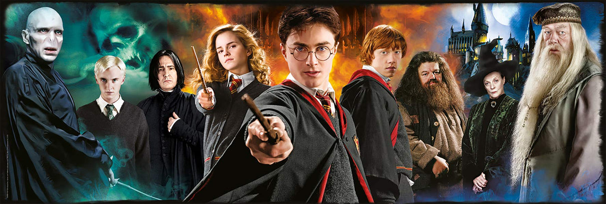 Clementoni 61883 61883-Jigsaw Panorama Harry Potter-1000 Pieces, Jigsaw Puzzle for Adults, Multi-Colour Clementoni