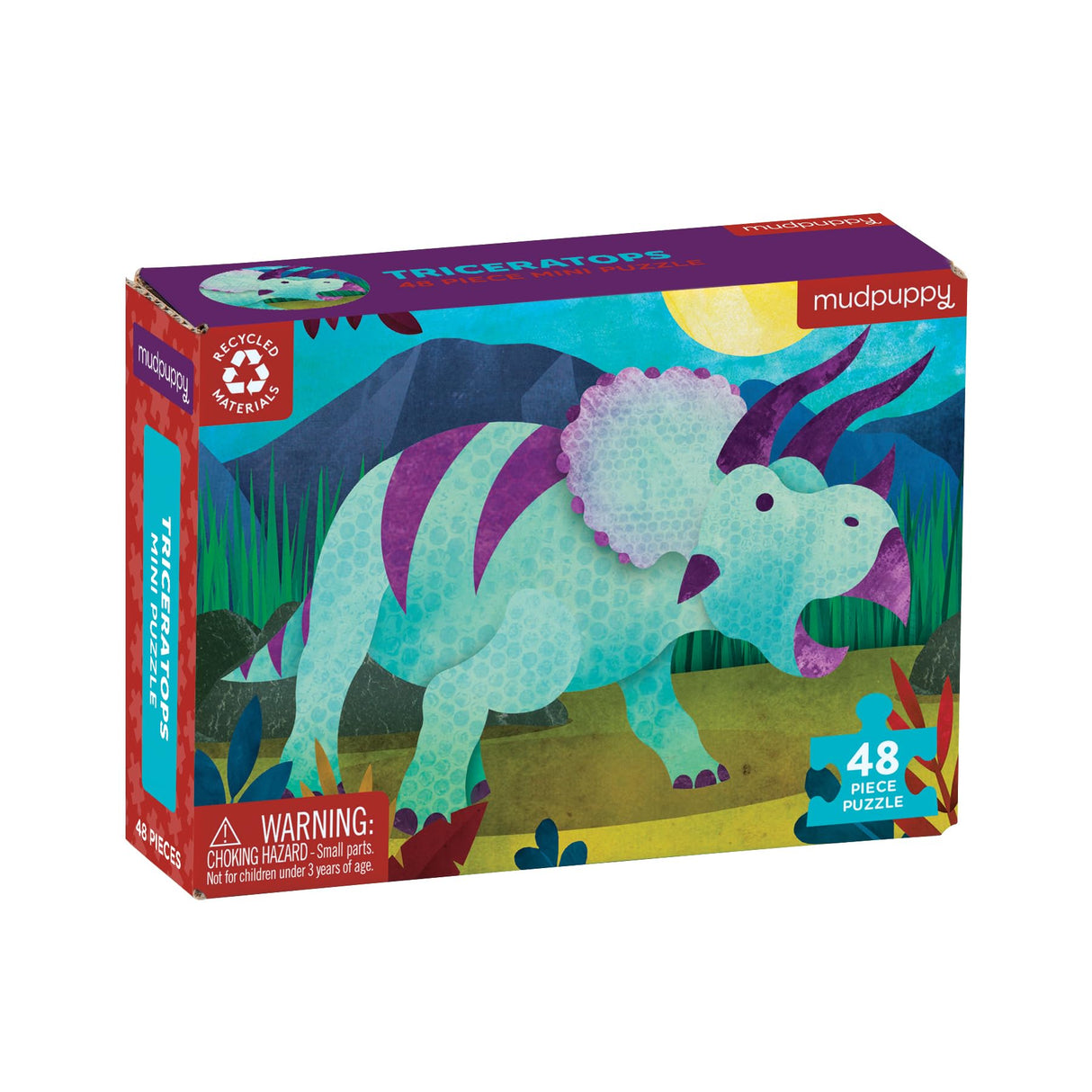 Mudpuppy Triceratops Mini Puzzle Mudpuppy