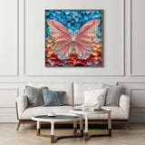 Butterfly Puzzles for Adults 1000 Pieces, Unique Art Jigsaw Puzzle Hard, Colorful Impossible Challenging Puzzles for Adults Paper Cut PICKFORU