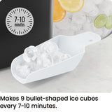 Iceman Dual-Size Ice Maker Countertop - Portable Ice Machine, Large and Small Ice Machine Maker with Self Cleaning, 9 Cubes in 7 Mins, 22lbs/24hrs, for Home, Kitchen, Office, Party, Ice Scoop Included Iceman