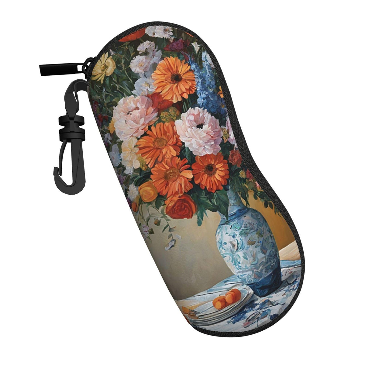 WTTRAEHHM (Flower Diamond Painting) Glasses Case Eyeglasses Soft Pouch Neoprene Zipper Sunglasses Case With Belt Clip For Men Women WTTRAEHHM
