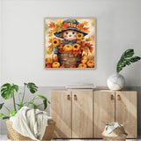 JFYHAB Pumpkin 5D Diamond Painting Kits for Beginner,Fall Pumpkin Diamond Art kit for Adults,DIY Autumn Diamond Dots with Diamond Gem Art and Crafts for Adults Home Wall Decor 11.8x11.8inch JFYHAB