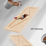 EaseLife 30in x 84in Sliding Barn Door with 5FT Barn Door Hardware Kit & Handle Included,DIY Assemblely,Easy Install,Apply to Interior Rooms & Storage Closet,K-Frame,Natural EaseLife