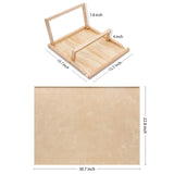 Becko US Puzzle Board with 2 Angle Adjustable Bracket/Stand, Wooden Puzzle Table with Premium Smooth Flannel Surface, Lightweight & Portable, Used Horizontally/Vertically for 1000 Piece Jigsaw Puzzles Becko US