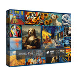 Dog Puzzles for Adults 1000 Piece, Puppy Animal Jigsaw Puzzle, Classic Artists Dog Collage Puzzles for Adults IdeaBazar