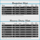 Continental Sleep, 0.68-Inch Horizontal Wooden Bunkie Board/Bed Slats, Enhance Mattress Support, Full(54"), Beige Continental Sleep