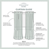 Exclusive Home Curtains Loha Linen Window Curtain Panel Pair, 54" x 108", Winter White Exclusive Home