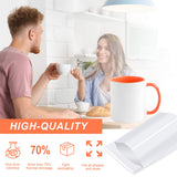 8x12 Inch Sublimation Shrink Wrap Sleeves, 60 Pcs White Sublimation Shrink Wrap for Tumblers, Mugs, Cups and More rebucas