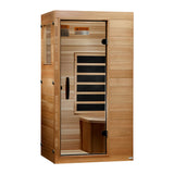 Dynamic Saunas Elite 1 Person Compact Ultra Low EMF FAR Infrared Sauna with Red Light Therapy & Bluetooth Speakers - Personal Indoor for Home & Gym DYNAMIC SAUNAS