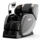 Full Body Massage Chair Recliner with Zero Gravity, Air Pressure Massage, Heat Therapy, Foot Rollers, Bluetooth, for Home/Office Use, Ideal Wellness Gift, Gray B GDFStudio