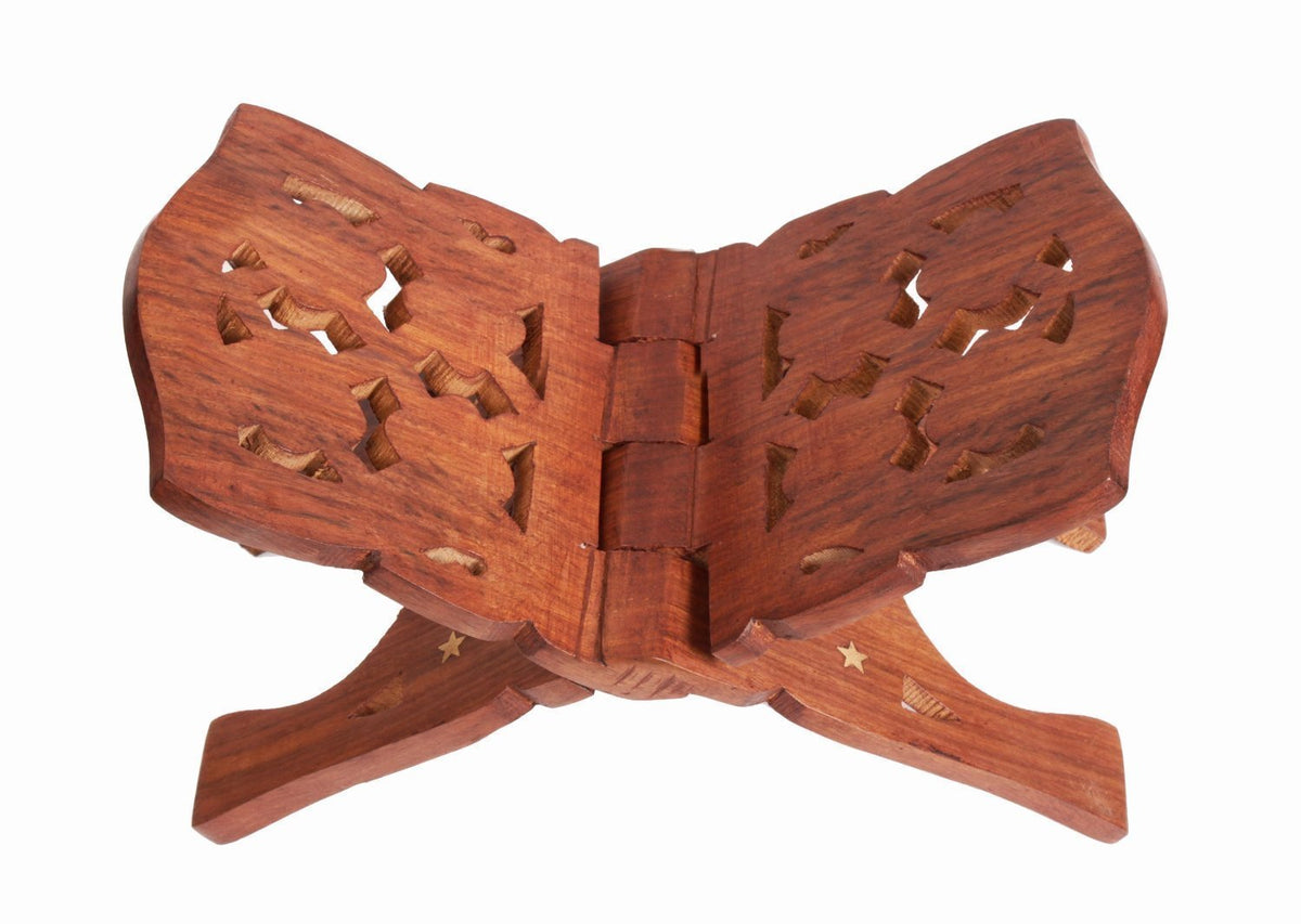 Artisans Of India Beautifully Hand Carved Quaran Holy Bible Display Holder/Book Stand Artisans Of India