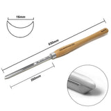 BMWOOD Cryo M2 HSS 5/8" Spindle Gouge with Beech Handle Length 15-1/2", Woodlathe Chisels for Woodturning BMWOOD