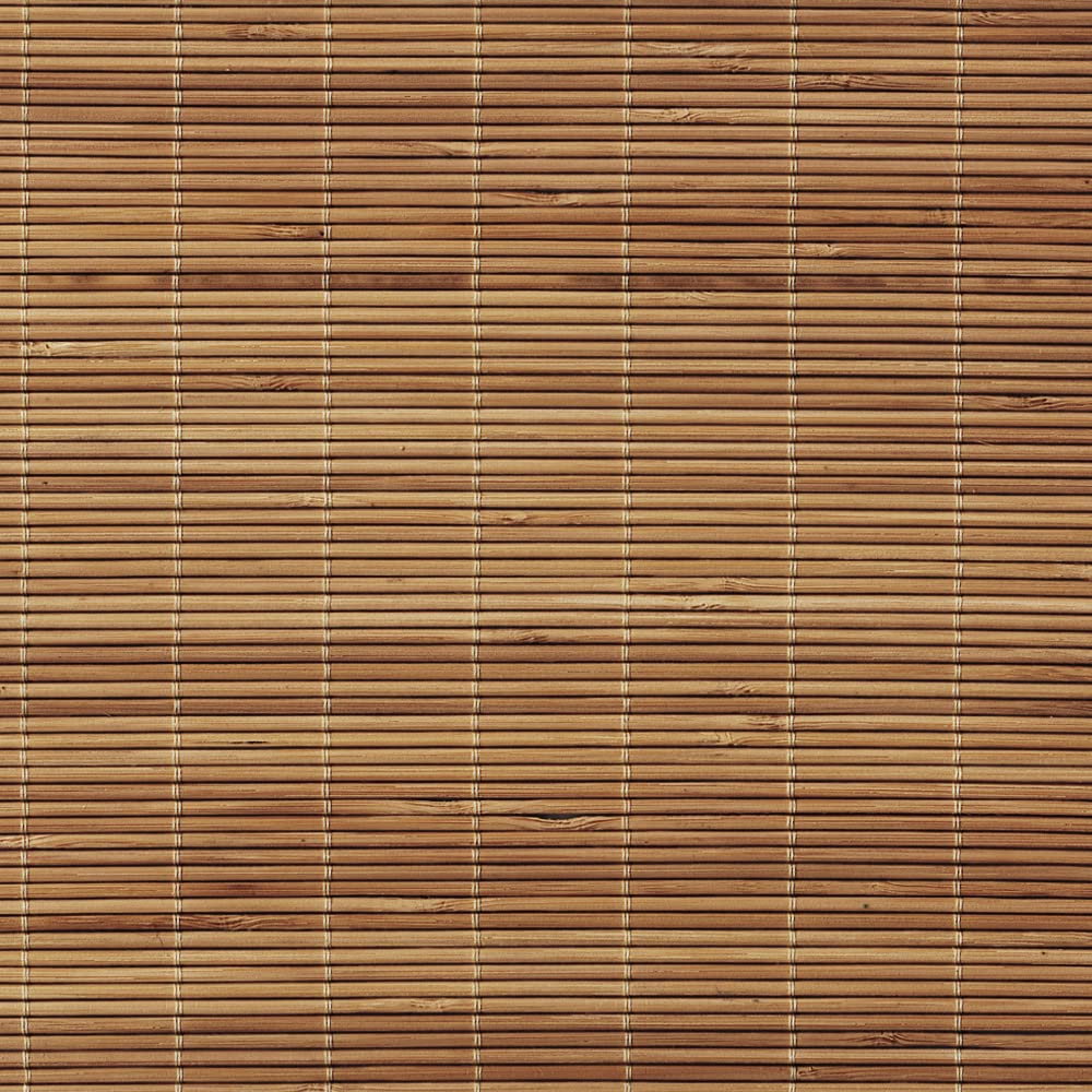 LANTIME Wood Window Blinds Shades, Lined Blackout Bamboo Roller Shades, Easy Installation for Home and Garden, Pattern 6 LANTIME