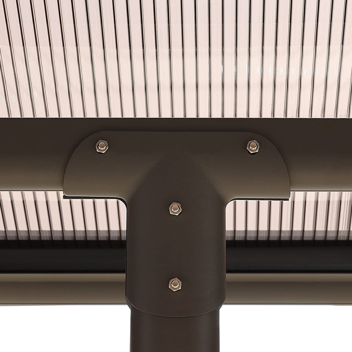 BPS 16.5' x 10' Wall Mount Gazebo Outdoor Pergola Polycarbonate Gazebo with Water-Resistant and UV-Fighting Panels Canopy BPS