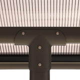 BPS 16.5' x 10' Wall Mount Gazebo Outdoor Pergola Polycarbonate Gazebo with Water-Resistant and UV-Fighting Panels Canopy BPS