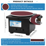 MXBAOHENG Mini Disc Sander 6-Inch, Multifunctional Belt Sander 1.2-Inch by 15-Inch, for Wood Crafts Metal Stone Grinding, Small Spindle Sander MXBAOHENG