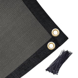 Amagenix 90% Pergola Shade Cover 17'X 18' Dark Grey Sun Shade Cloth with Grommets GN03 for Outdoor Garden Patio Porch-Commercial Grade 200 GSM-Cable Zip Ties Included (We Customized) Amagenix