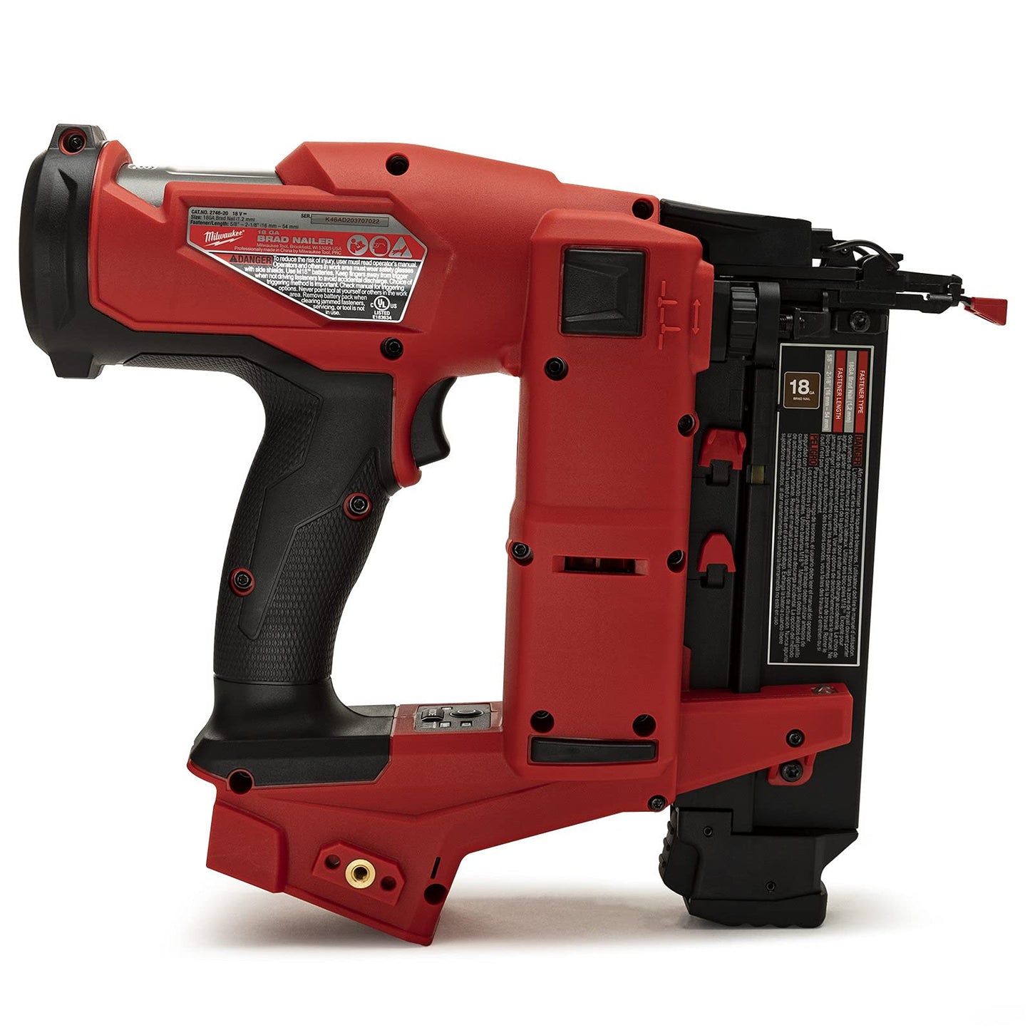 Milwaukee 2746-20 M18 FUEL 18 Gauge Brad Nailer (Tool Only) - WoodArtSupply